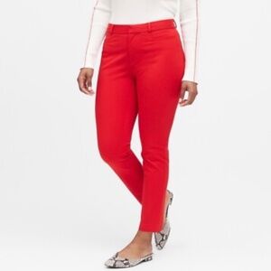 Cynthia Rowley Red Ankle Pants Sz 6